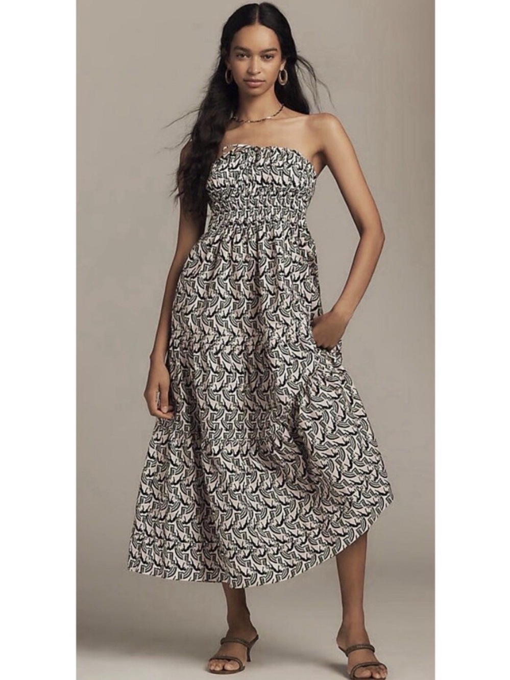 Anthropologie Dress Maxi Strapless Somerset Women’s Size XS NWT